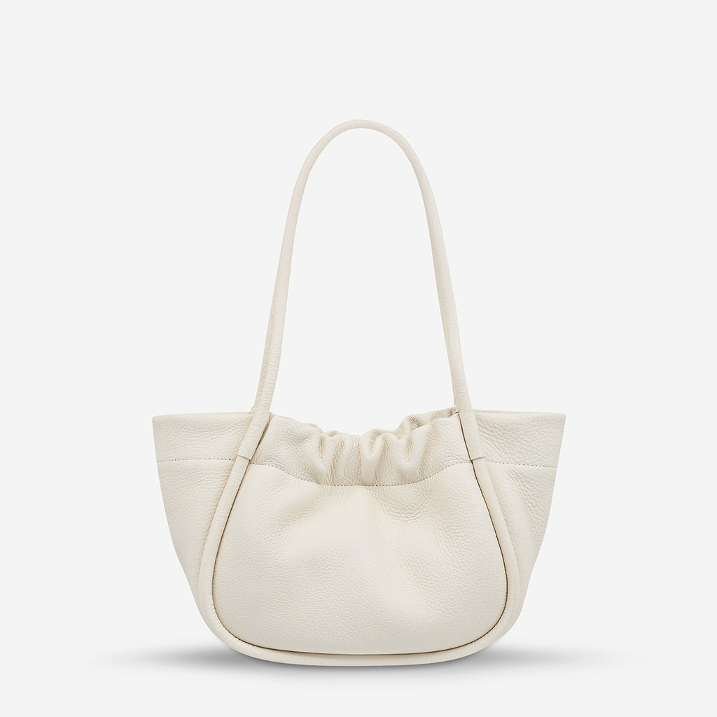 Ruched Shoulder Bag - Chalk