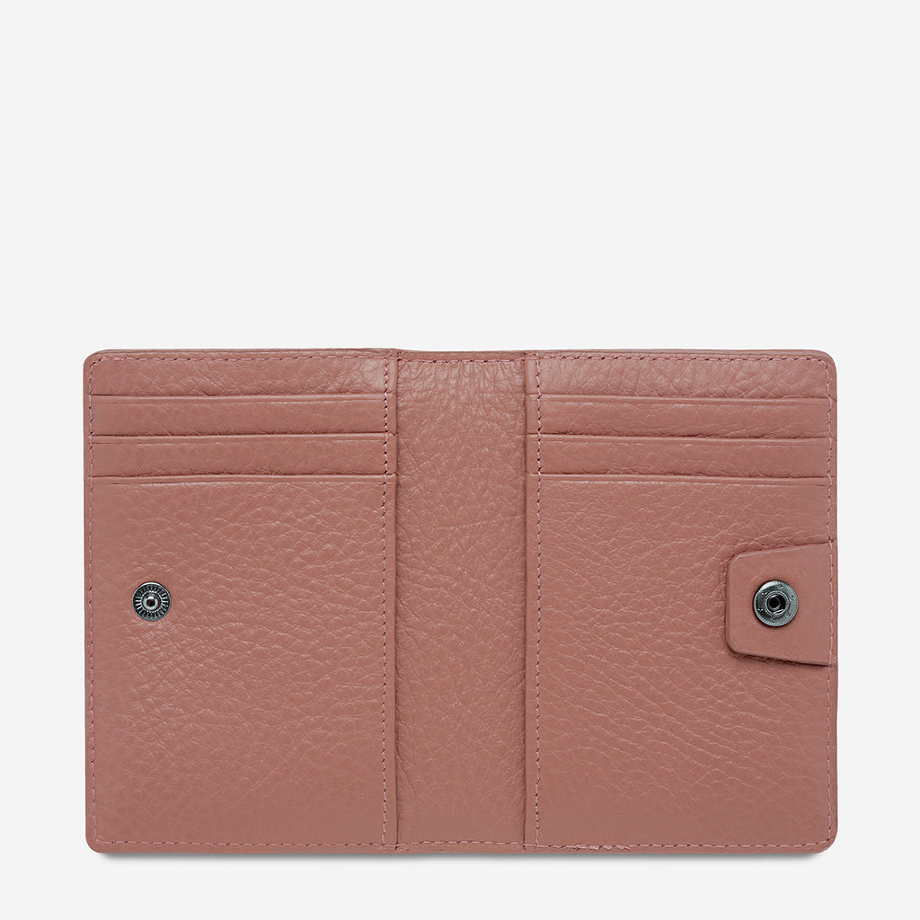 Easy Does It Women's Dusty Rose Leather Wallet | Status Anxiety®