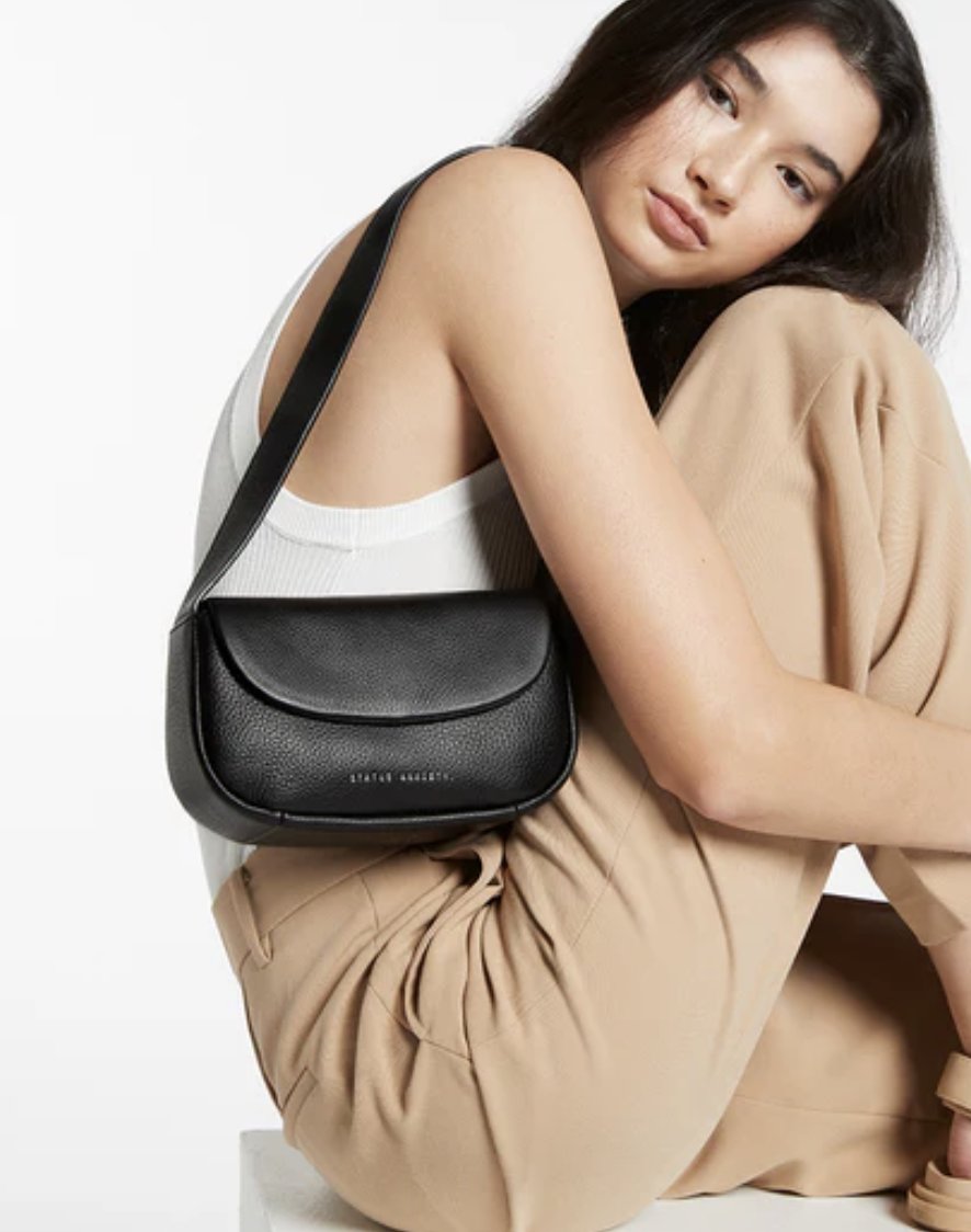 Status Anxiety One Of These Days Leather Shoulder Bag