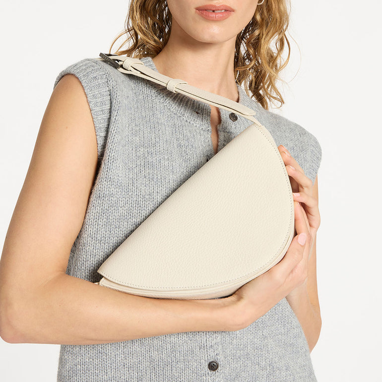 Status Anxiety Ethereal Women's Leather Crossbody Bag Chalk