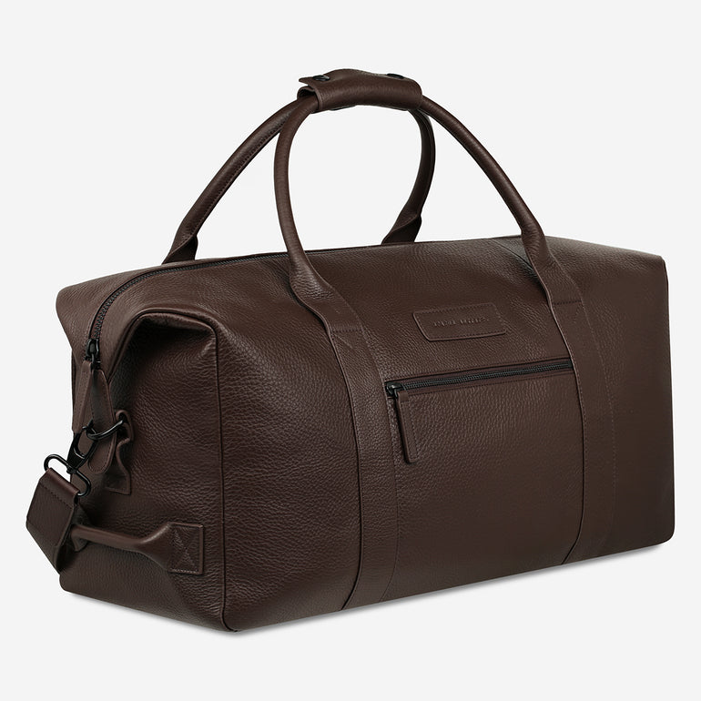 Status Anxiety Everything I Wanted Leather Duffle Bag Cocoa