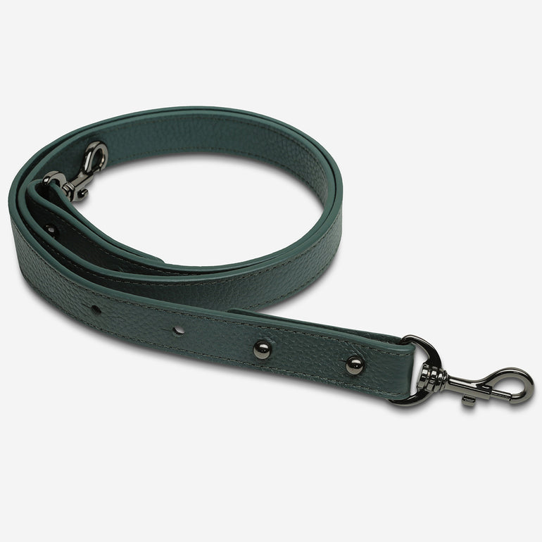 Status Anxiety Green Medium Leather Strap for Bags 