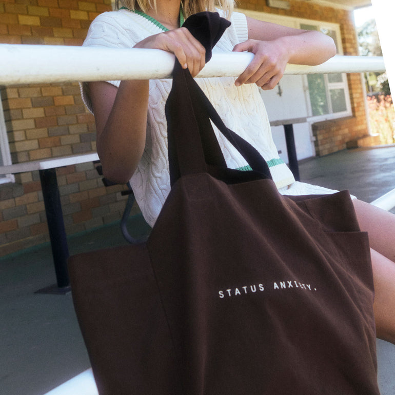 Status Anxiety Knees Deep Tote Bag Bark