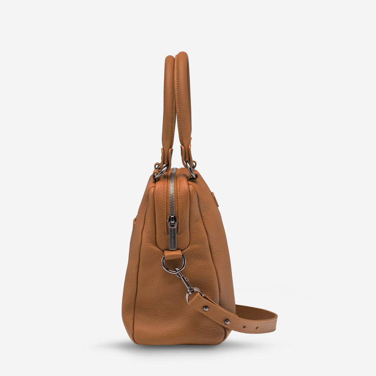 Status Anxiety Last Mountains Women's Leather Handbag Camel