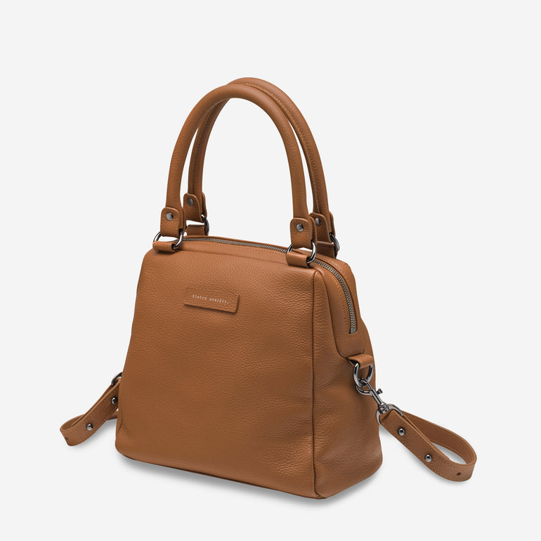 Status Anxiety Last Mountains Women's Leather Handbag Camel