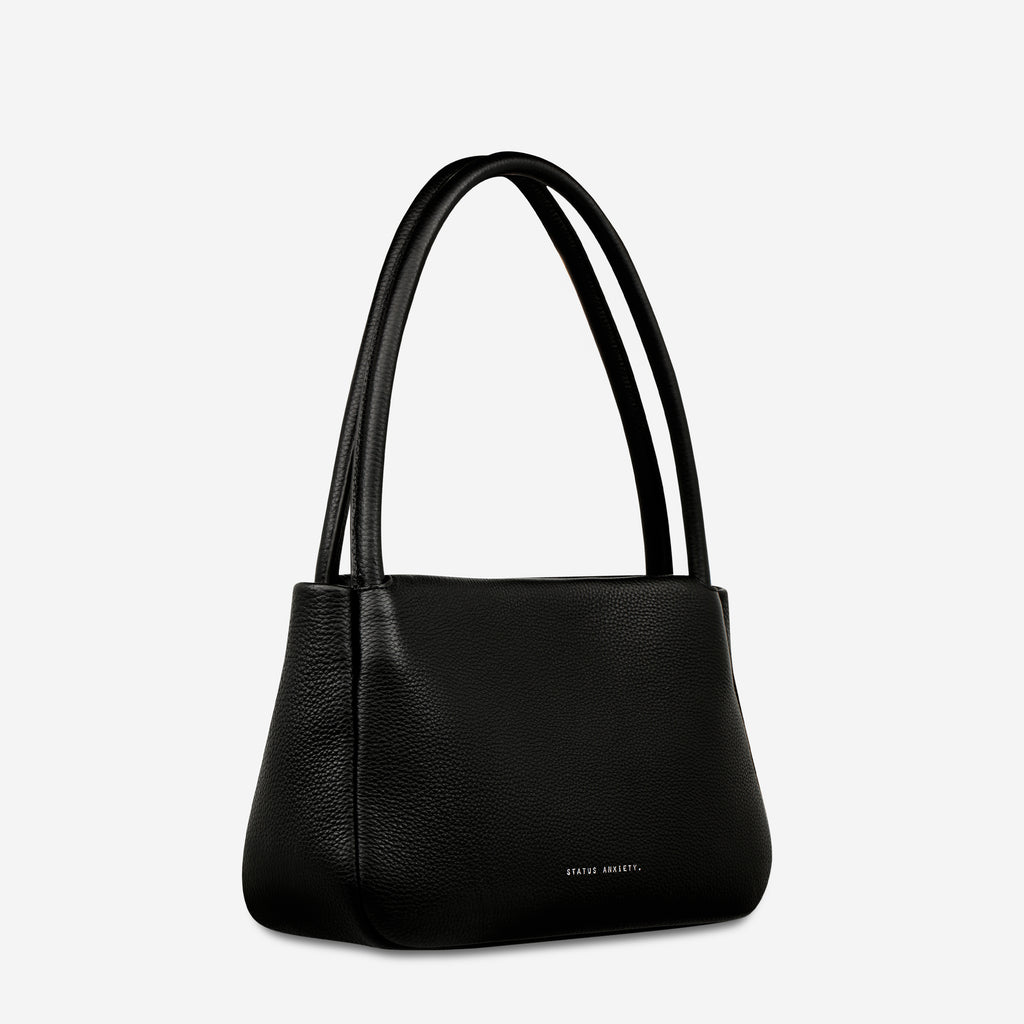 Light Of Day Women's Black Leather Handbag | Status Anxiety®