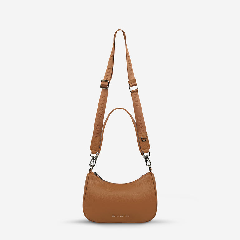 Status Anxiety Look Both Ways Handbag Camel