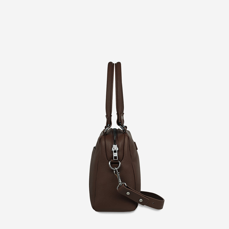 Status Anxiety Mini Mountains Women's Leather Handbag Cocoa