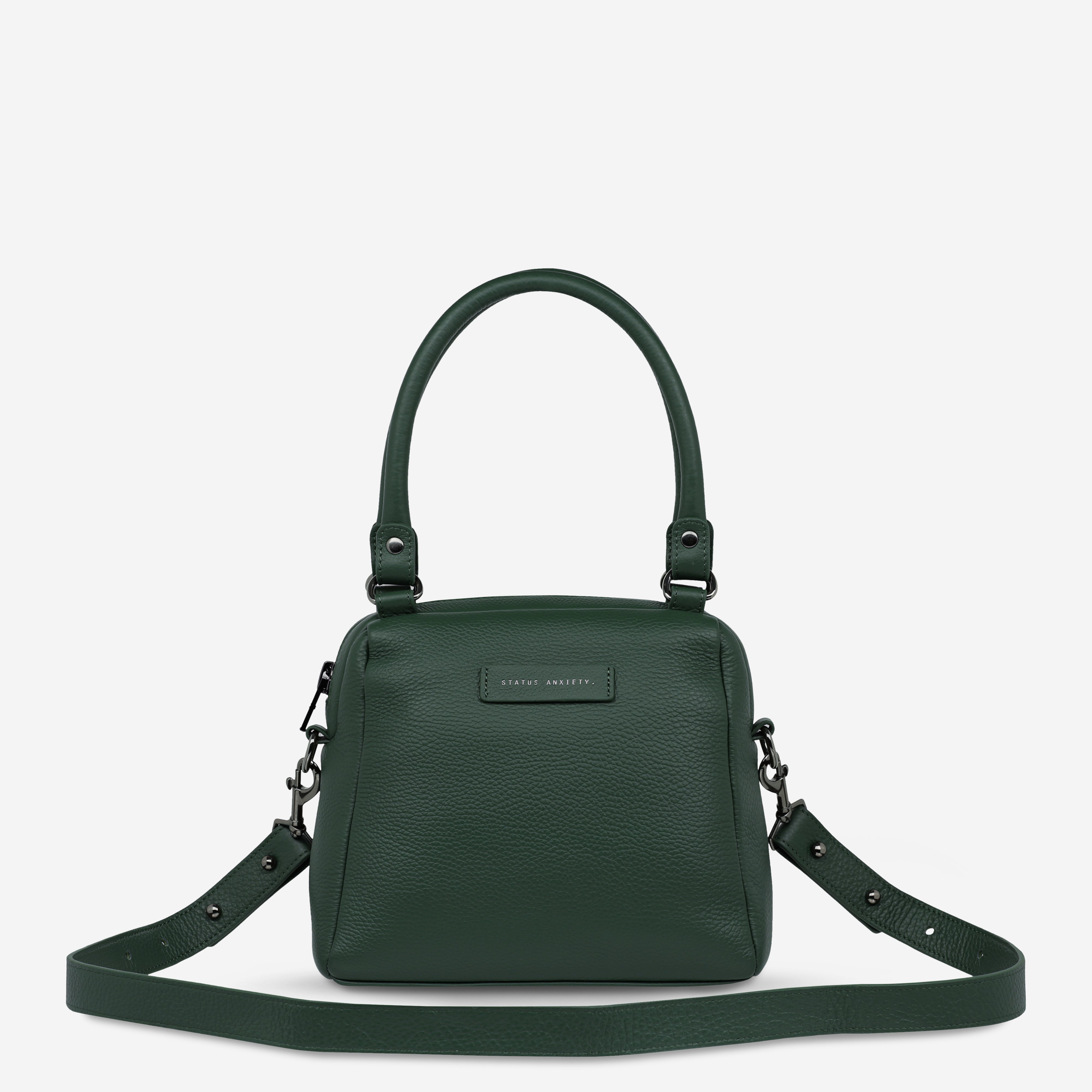 Status Anxiety Mini Mountains Women's Leather Handbag Green