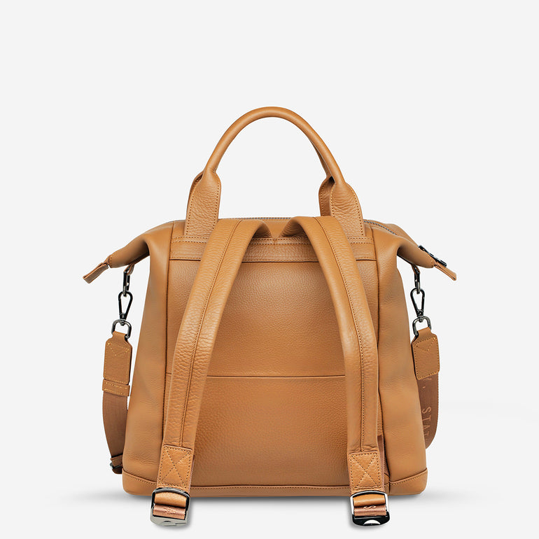 Status Anxiety Mini Waves Leather Backpack Tan