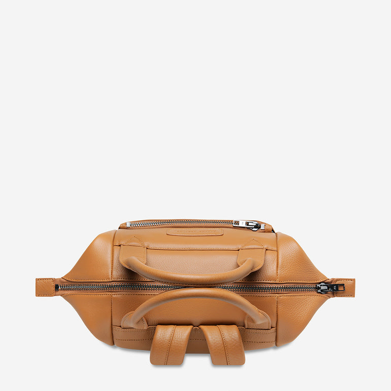 Status Anxiety Mini Waves Leather Backpack Tan