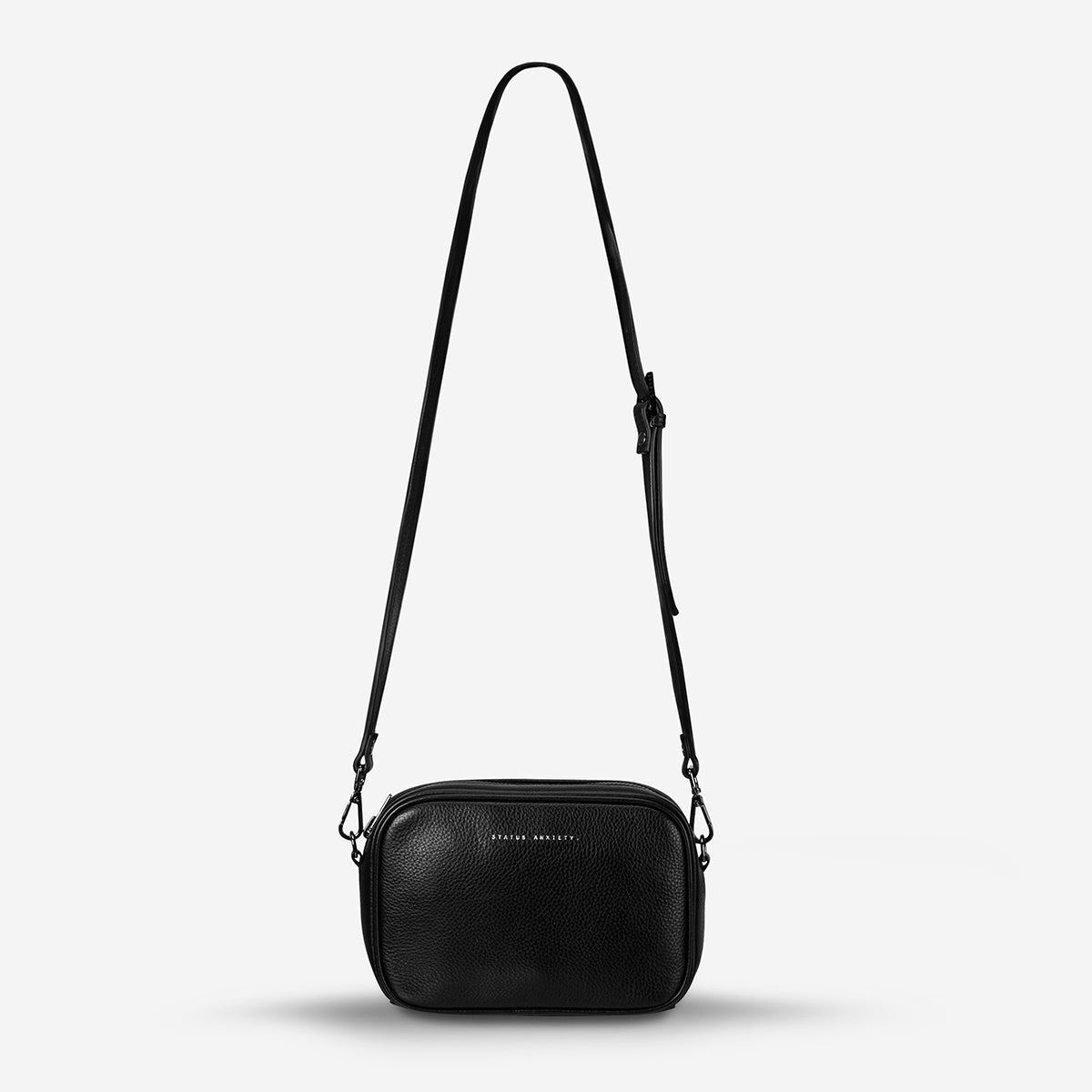 Status Anxiety Plunder Women's Leather Crossbody Bag Black