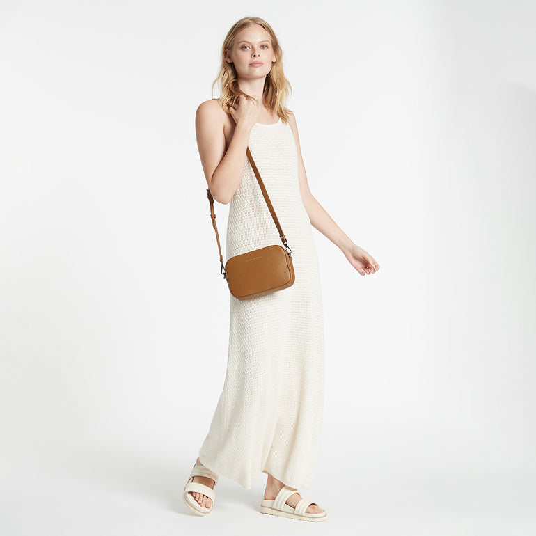 Status Anxiety Plunder Women's Leather Crossbody Bag Camel