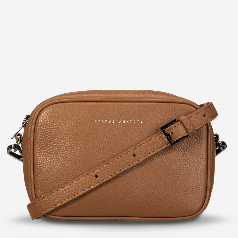 Status Anxiety Plunder Women's Leather Crossbody Bag Camel