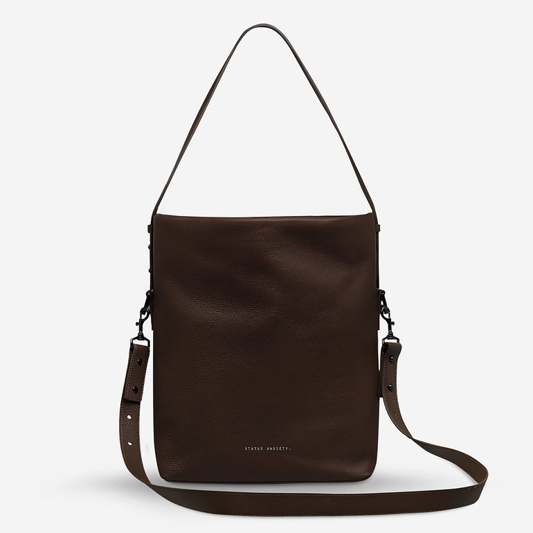 Status Anxiety Ready and Willing Women's Leather Tote Bag Cocoa