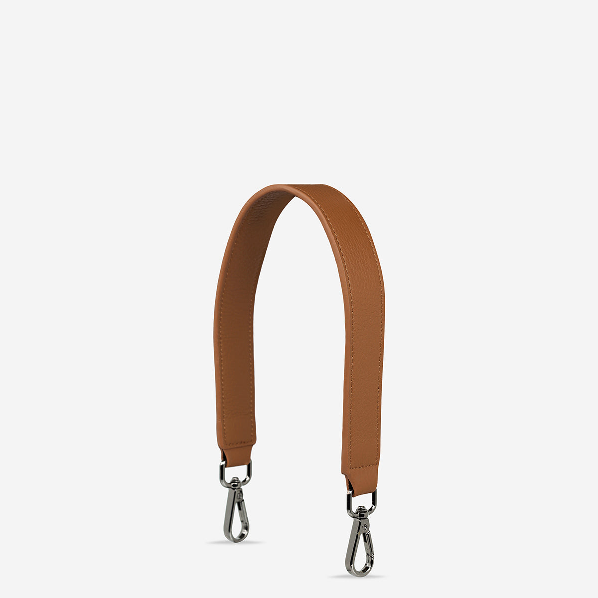 Status Anxiety Camel Short Leather Strap for Bags