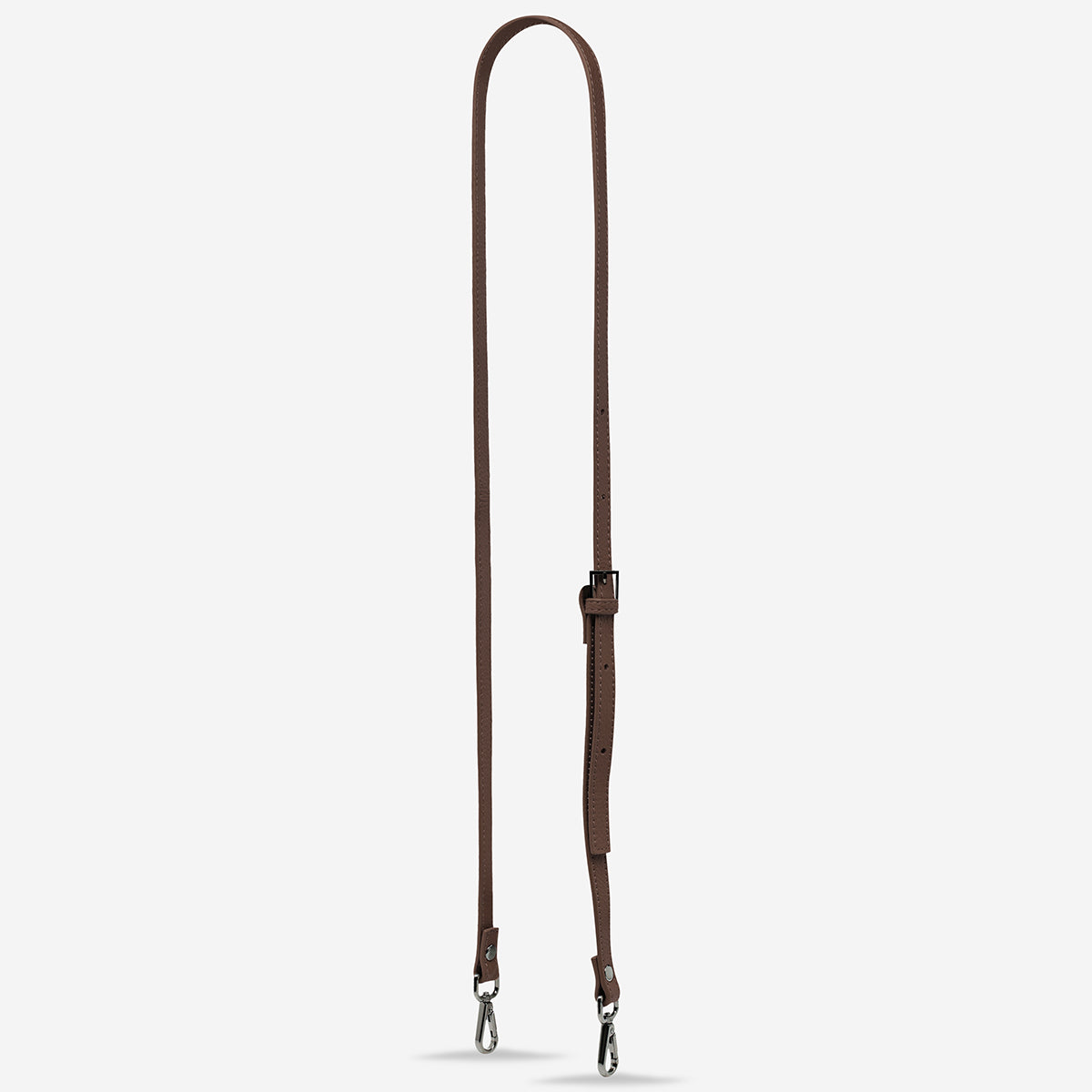 Status Anxiety Cocoa Thin Leather Strap for Bags 