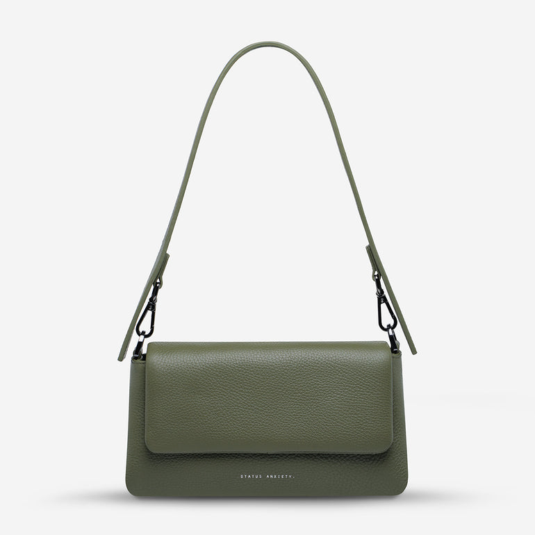 Status Anxiety Zenith Women’s Leather Bag Khaki