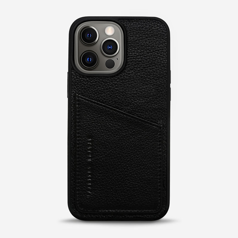 Status Anxiety Who's Who Leather iPhone Cases Black