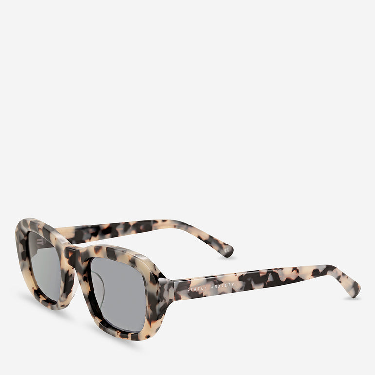 Status Anxiety Cascade Sunglasses White Tort