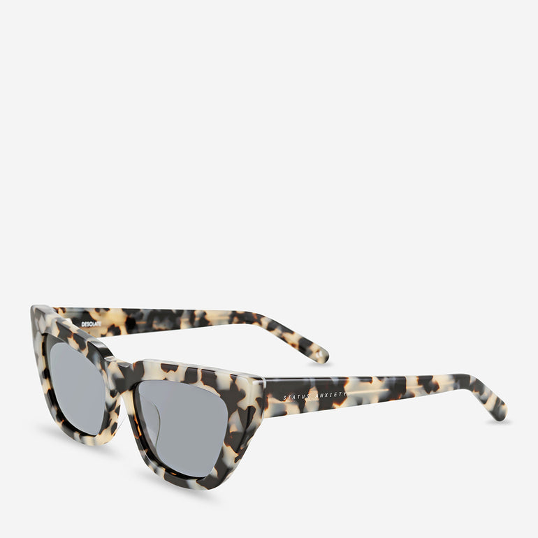 Status Anxiety Desolate Sunglasses White Tort