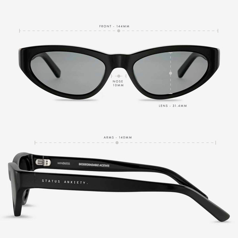 Status Anxiety Mindless Sunglasses Black