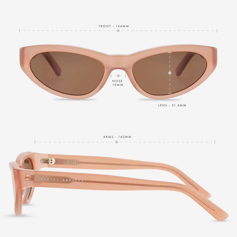 Status Anxiety Mindless Sunglasses Rose