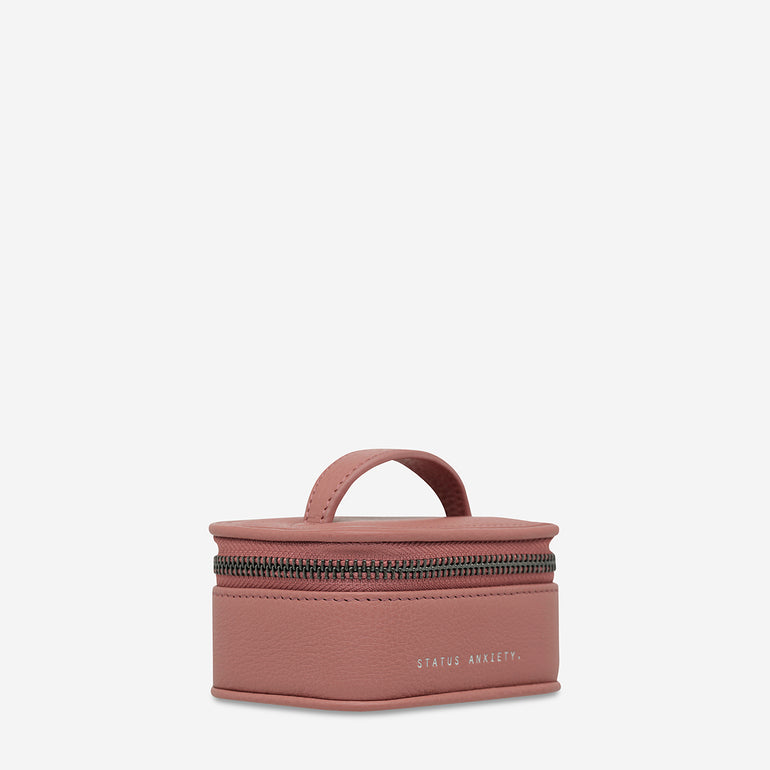 Status Anxiety Heartbreaker Leather Jewellery Case Dusty Rose