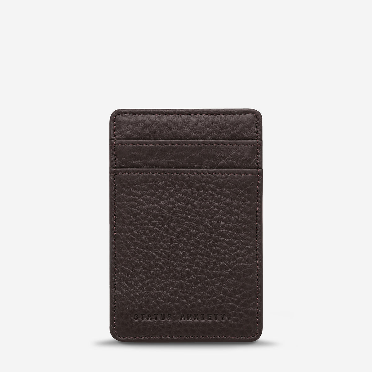 Status Anxiety Flip Men's Leather Wallet Chocolate