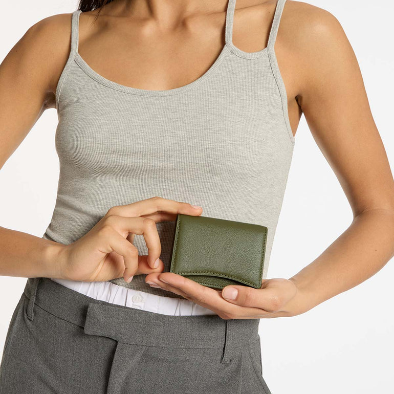 Status Anxiety Lumen Women's Leather Wallet Khaki