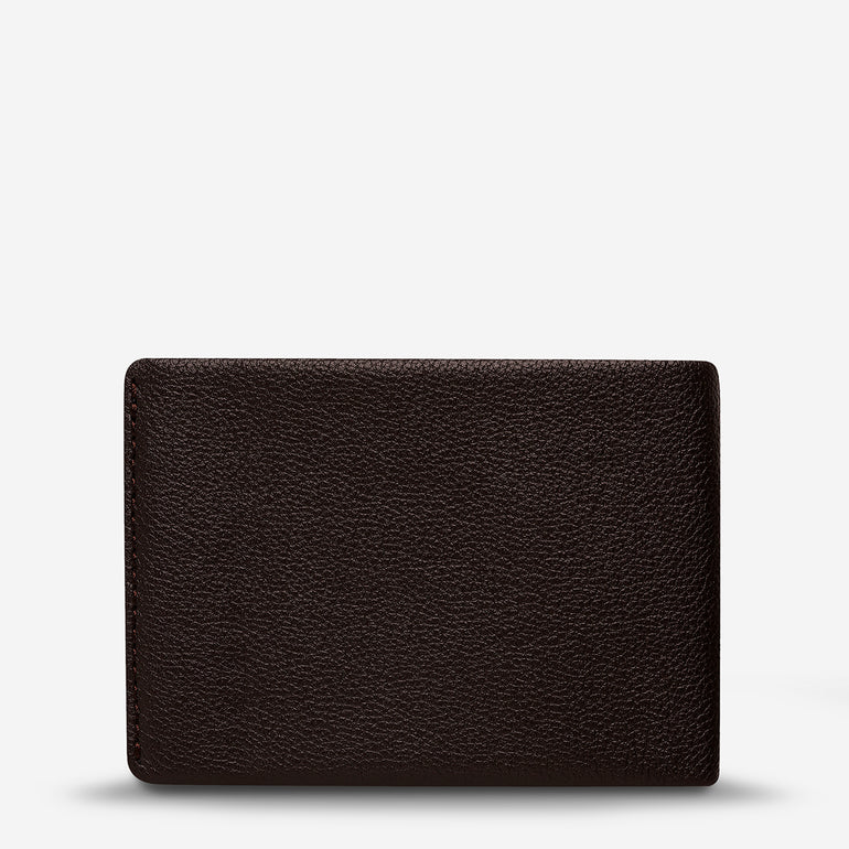 Status Anxiety Otis Men's Leather Wallet Chocolate