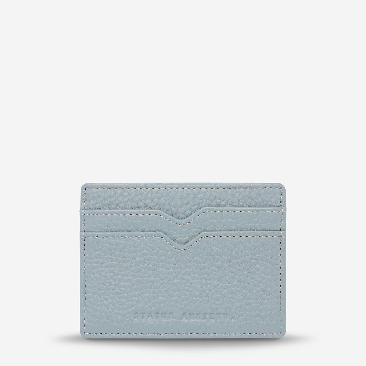 Status Anxiety Together For Now Women's Leather Card Wallet Powder Blue