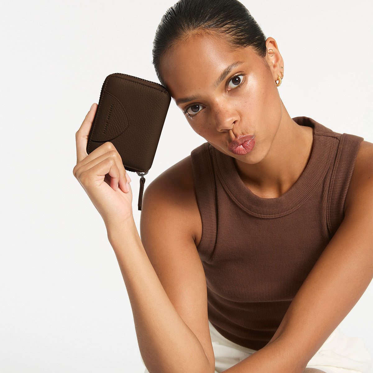 Status Anxiety Wayward Women's Leather Wallet Cocoa