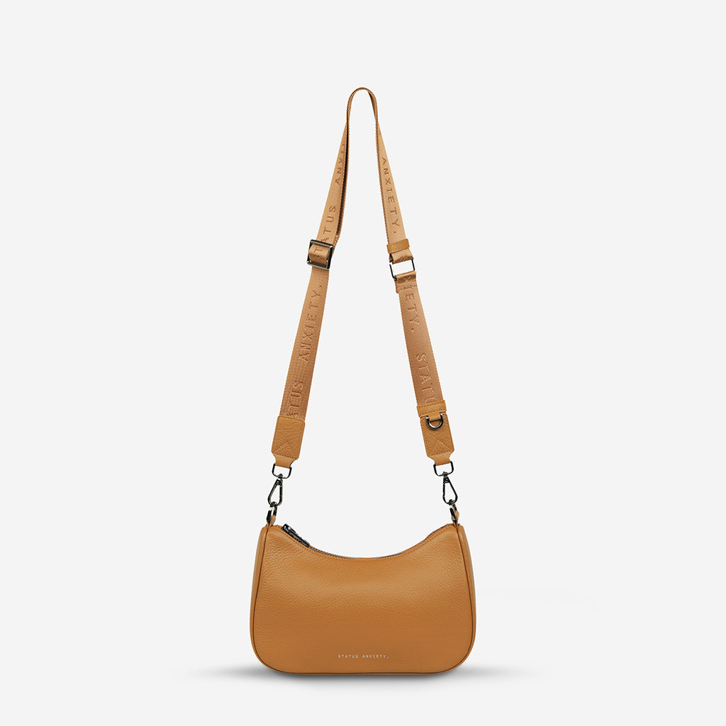 Look Both Ways Women's Tan Leather Bag | Status Anxiety®