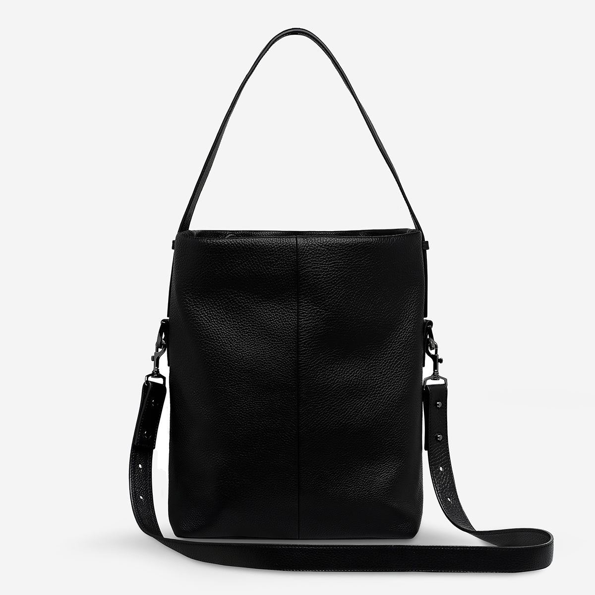 Ready and Willing Women s Black Leather Tote Bag Status Anxiety