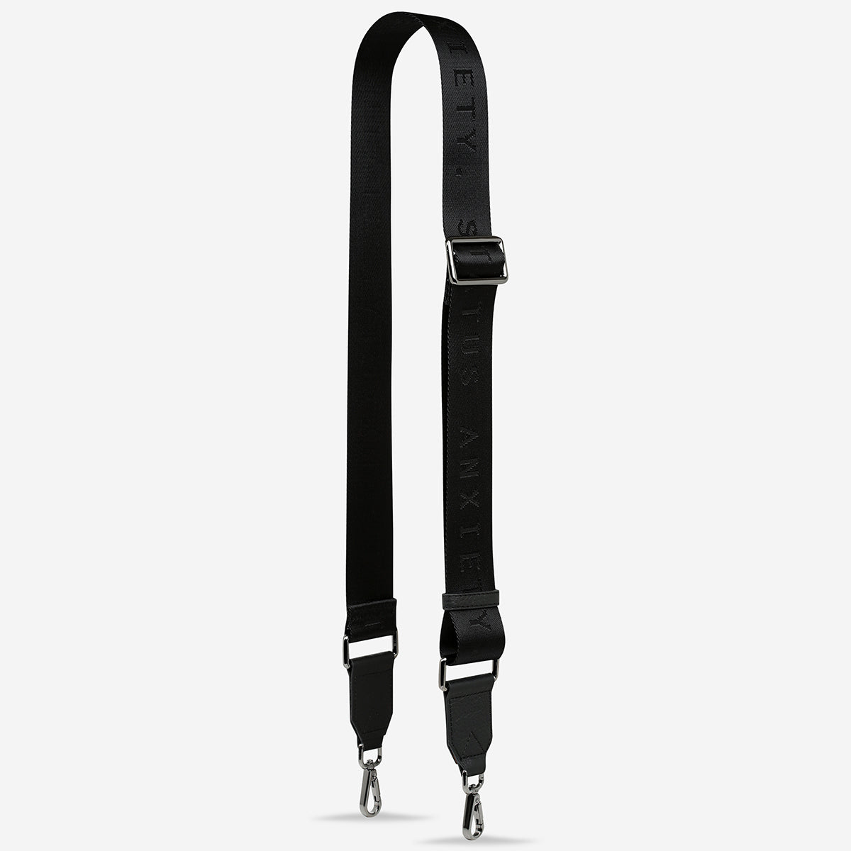 Black leather bag strap online