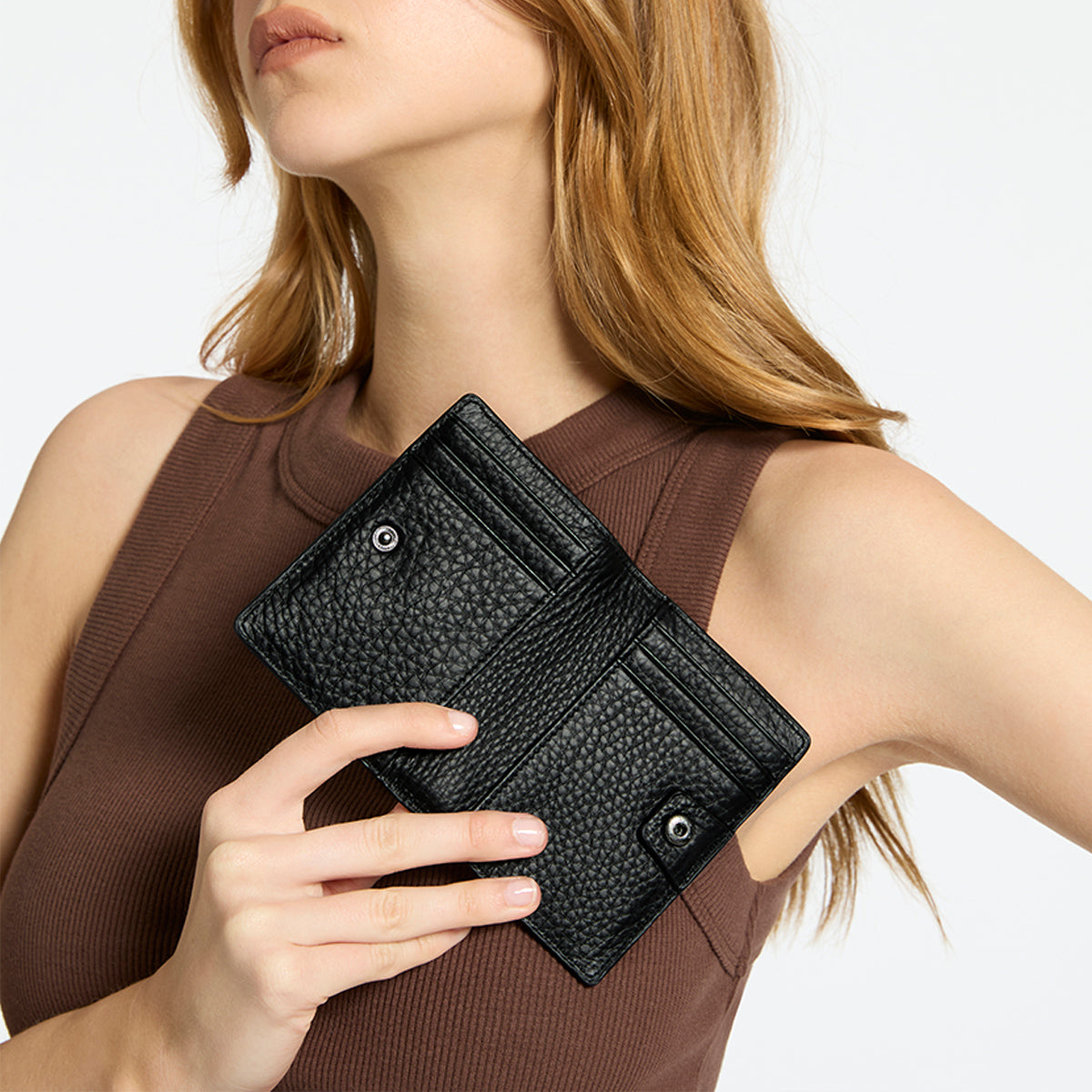 Easy Does It Women's Black Leather Wallet | Status Anxiety®