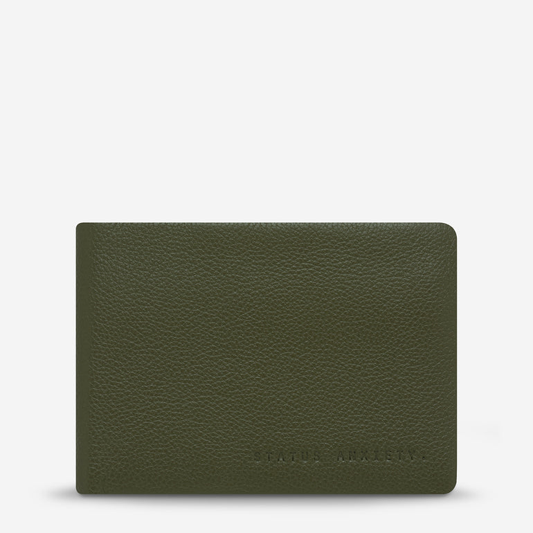 Status Anxiety Jonah Men's Leather Wallet Khaki