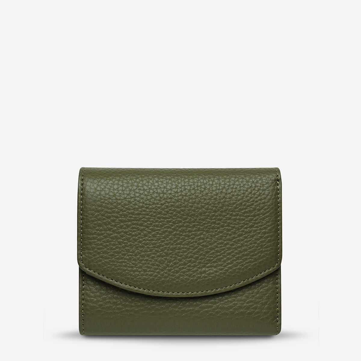 Lucky Sometimes Women's Khaki Leather Wallet | Status Anxiety®